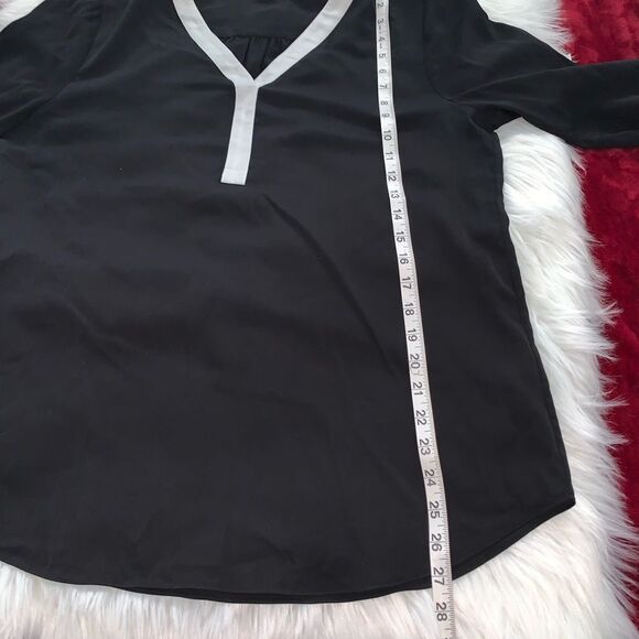 J Crew V-Neck Black Shirt M - Picture 5 of 7